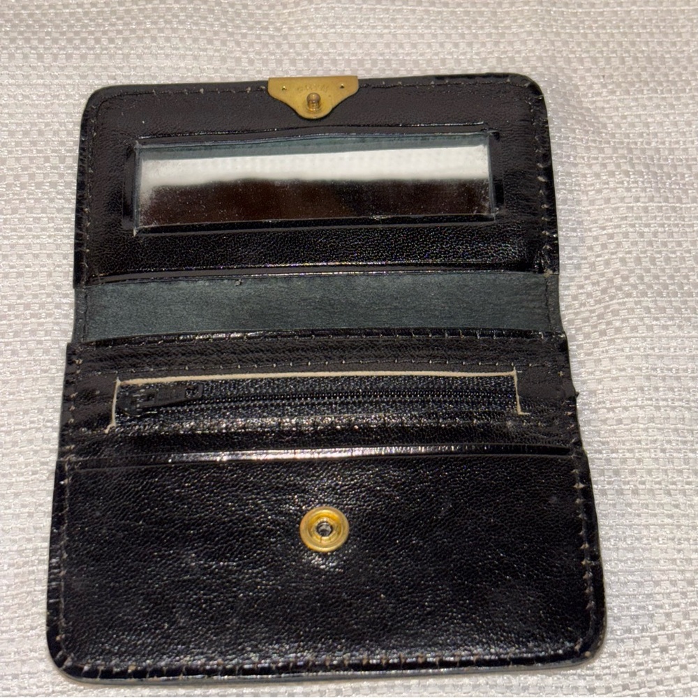 Black Embossed Leather Wallet - Picture 5 of 7